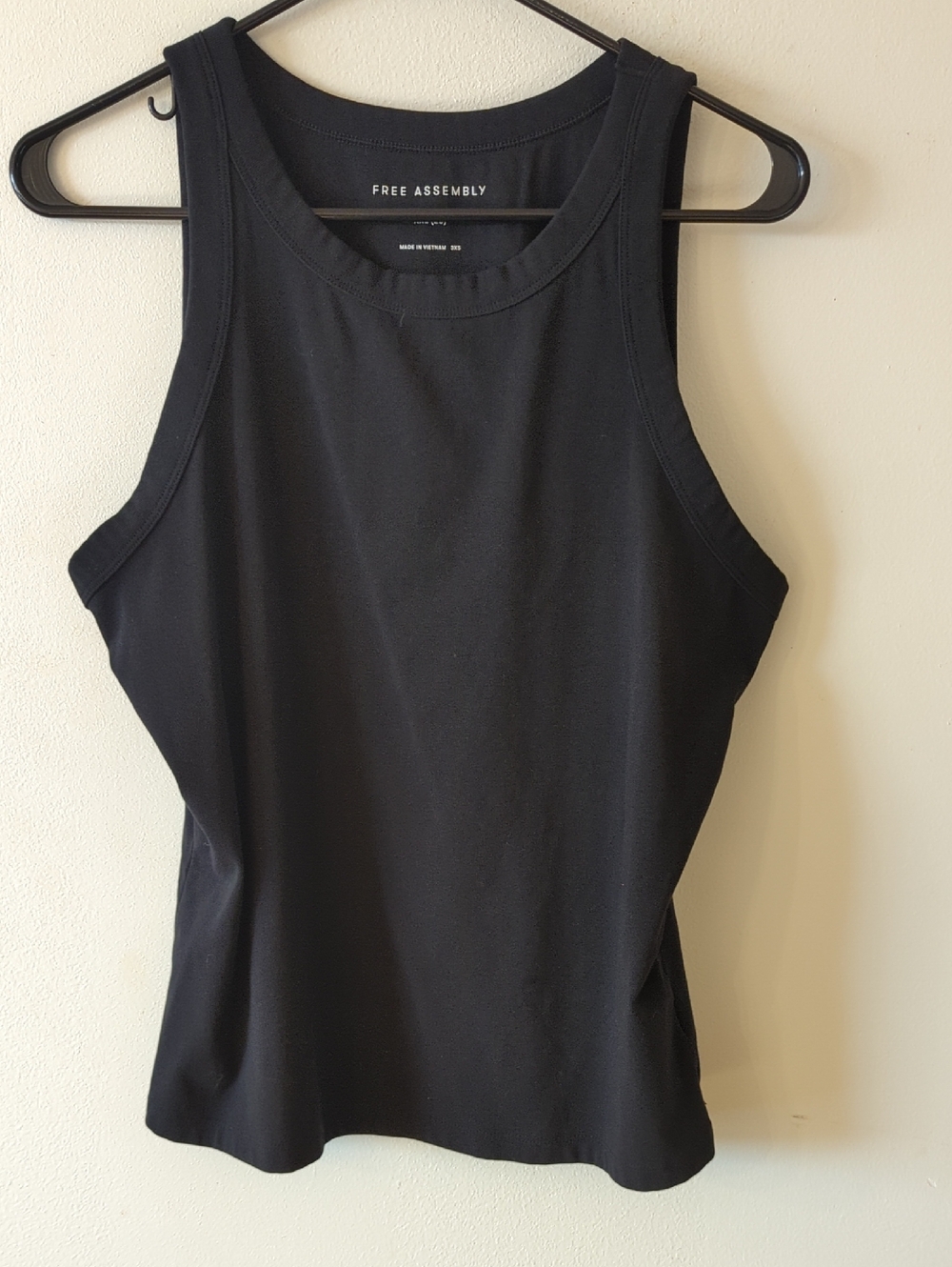 Free Assembly Black Ribbed Tank Top - Women's Sleeveless Tee XXL (20)